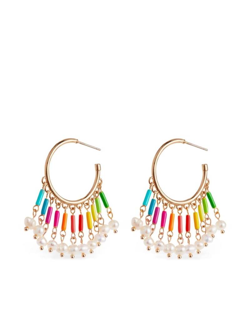 Roxanne Assoulin The Happy Pearl swing earrings - Gold von Roxanne Assoulin