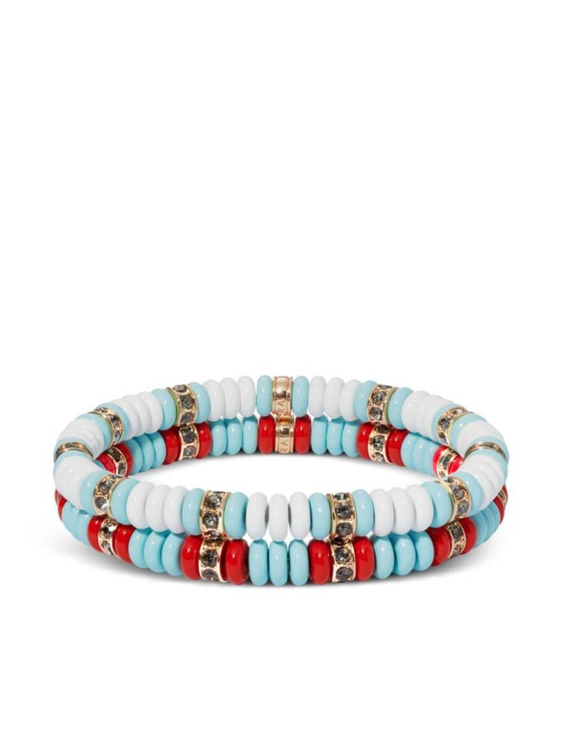 Roxanne Assoulin The Independent beaded bracelet (set of two) - Blue von Roxanne Assoulin