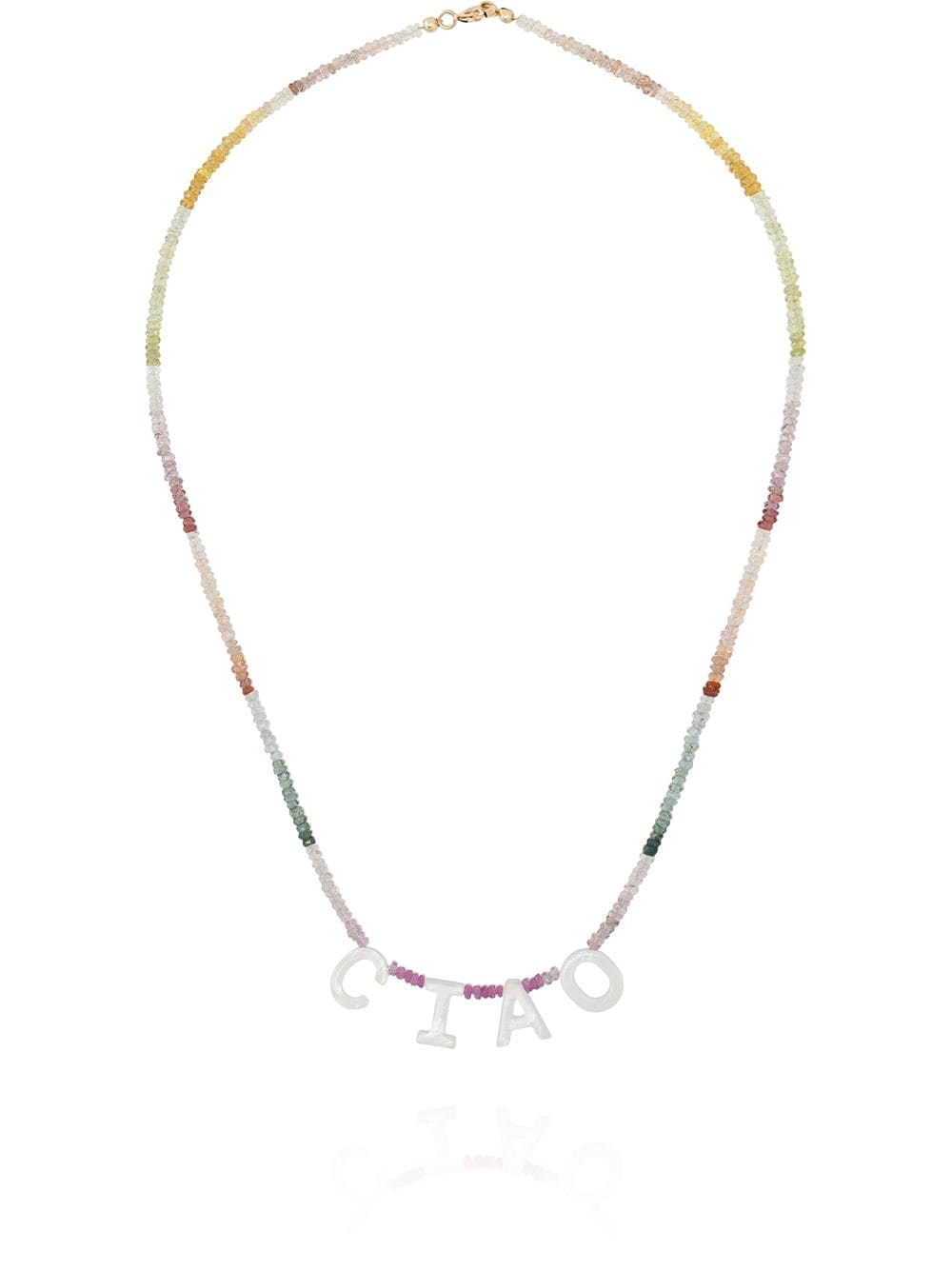 Roxanne First Ciao rainbow-sapphire necklace - Red von Roxanne First