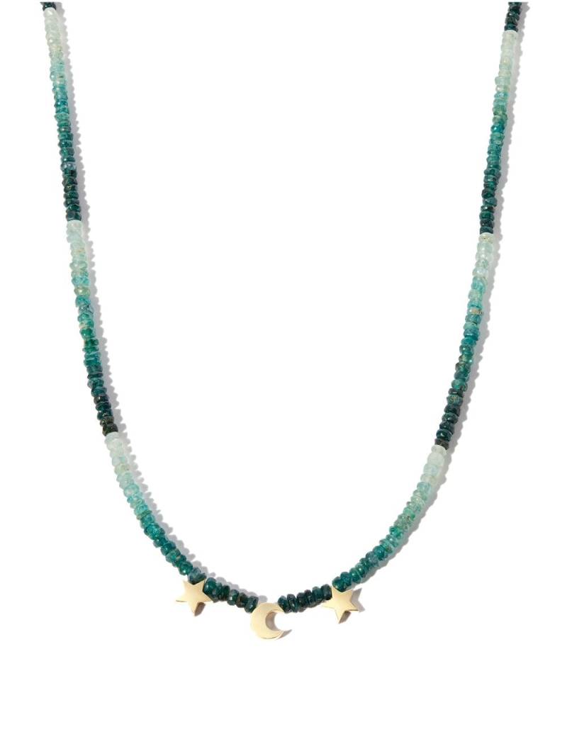 Roxanne First charm-detail gradient stone necklace - Green von Roxanne First