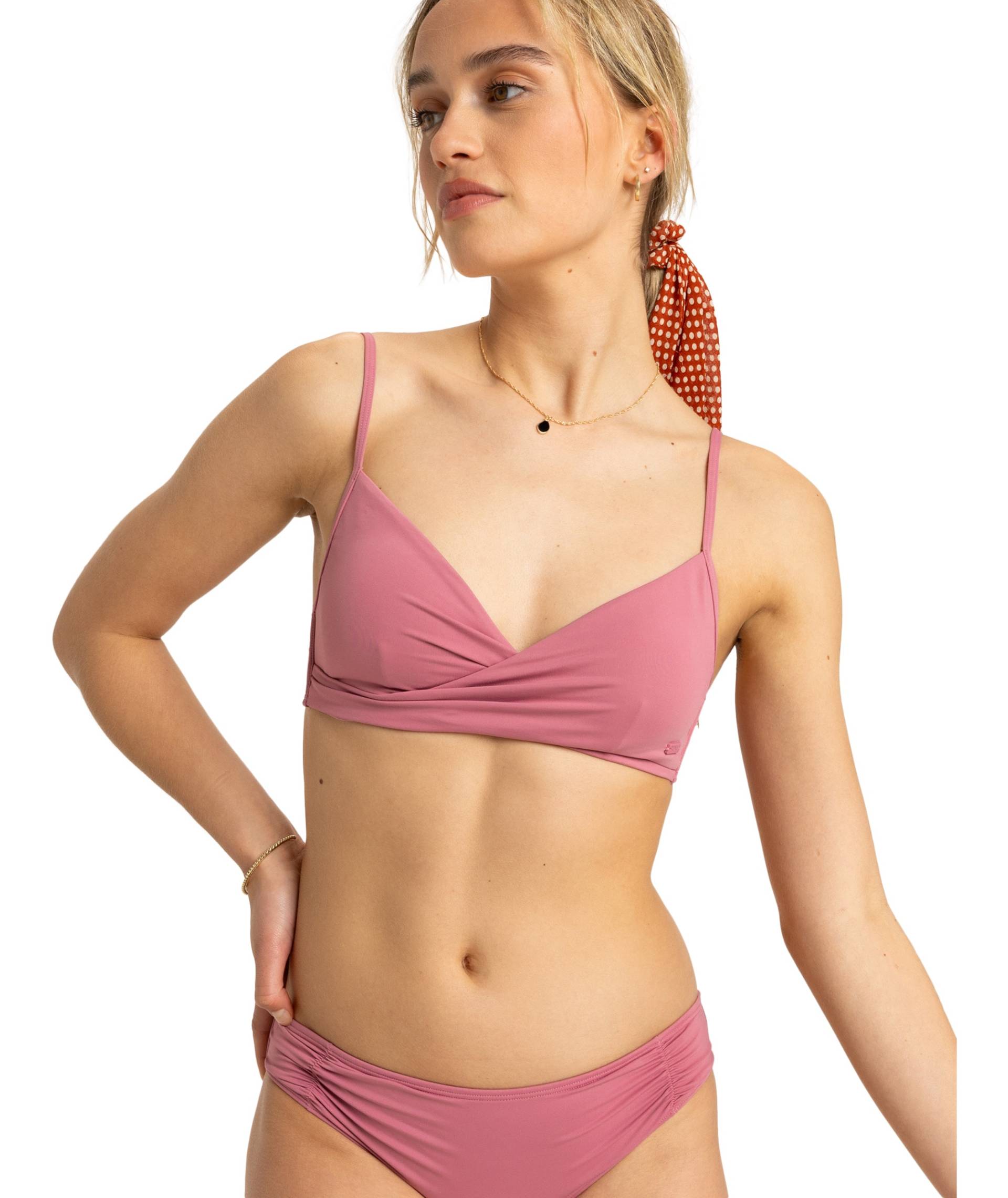 Roxy Bandeau-Bikini-Top »BEACH CLASHORT SLEEVEICS WRAP BRA« von Roxy