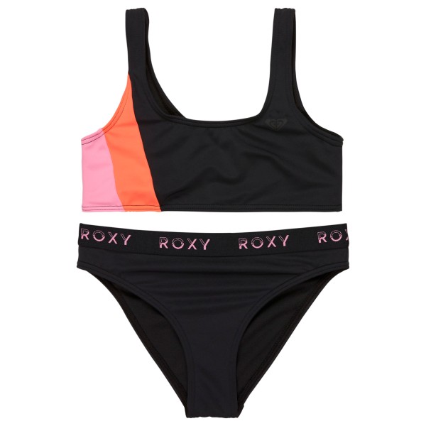 Roxy - Girl's Colorblock Bralette Set - Bikini Gr 10 Years;12 Years;14 Years;16 Years;6 Years;7 Years;8 Years schwarz von Roxy