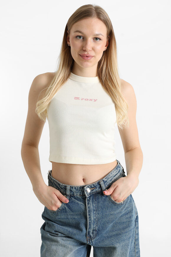 Roxy Iconic Days Geripptes Crop Tanktop | Egret | Damen | M Roxy Iconic Days Geripptes Crop Tanktop | Egret | Damen | M von Roxy