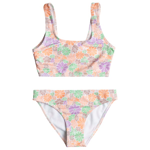 Roxy - Kid's All About Sol Cropped Set - Bikini Gr 10 Years bunt von Roxy