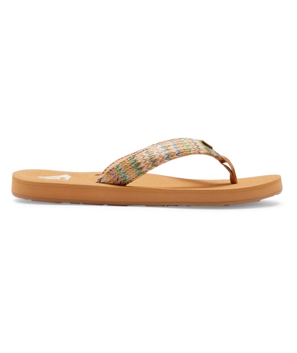 Roxy Porto Raffia II Flipflops beige von Roxy