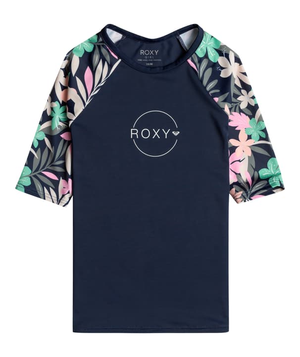 Roxy Printed Sleeves - Rashguard Badeshirt marine von Roxy