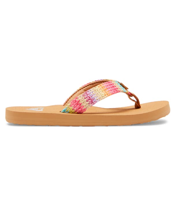 Roxy Porto Raffia Flipflops beige von Roxy