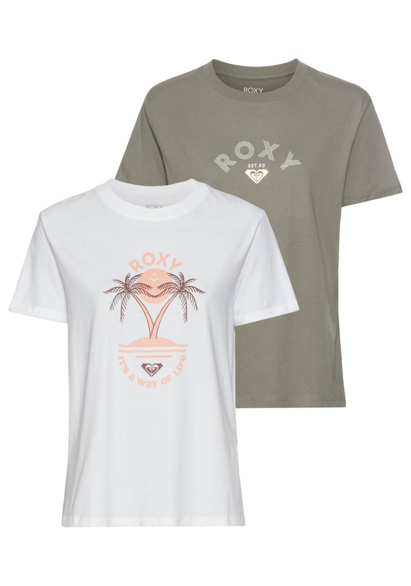 Roxy T-Shirt »PACK SPARKLE EVENING BG«, (Packung, 2 tlg., Doppelpack) von Roxy