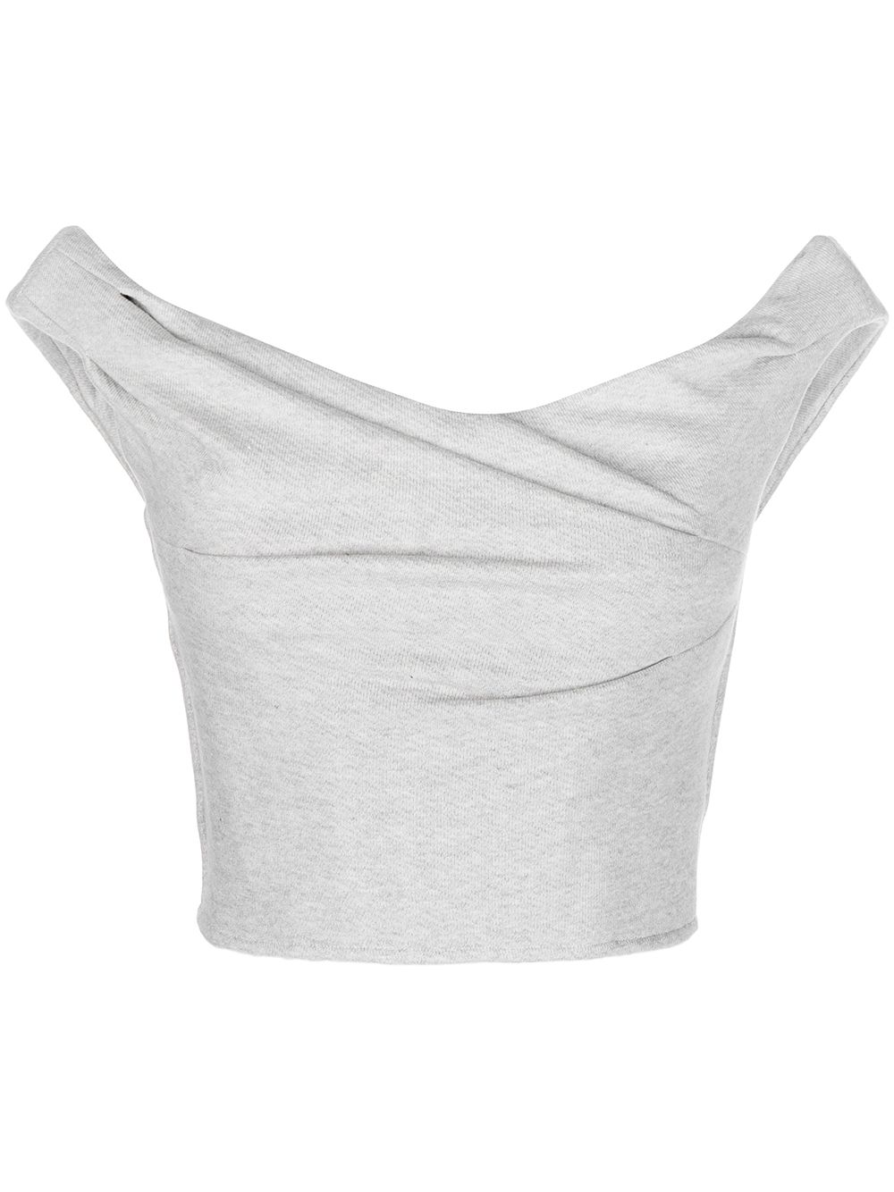 RTA cowl-neck cropped top - Grey von RTA