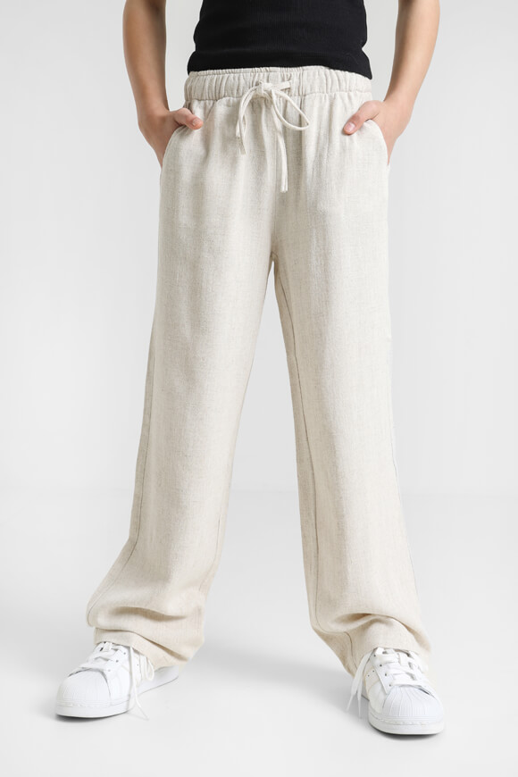 Ruby Girls Leinenhose | Hellbeige | Mädchen  | 8 von Ruby Girls
