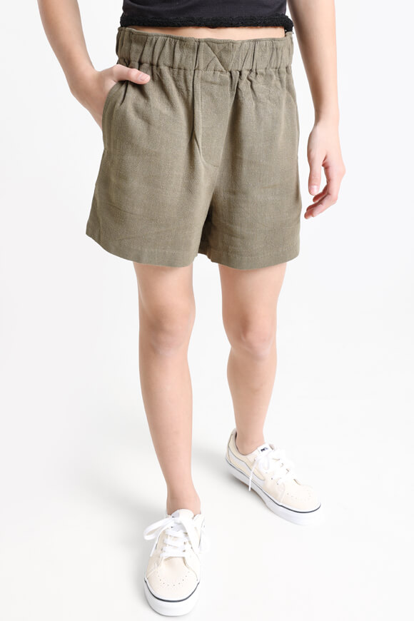 Ruby Girls Leinenshorts | Olive | Mädchen  | 14 von Ruby Girls