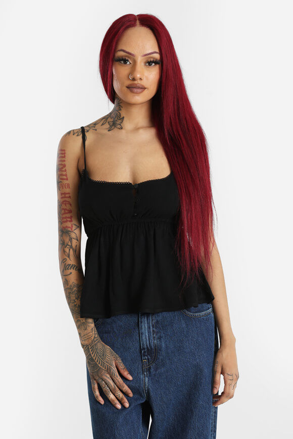 Ruby Crop Trägertop | Schwarz | Damen | M Ruby Crop Trägertop | Schwarz | Damen | M von Ruby