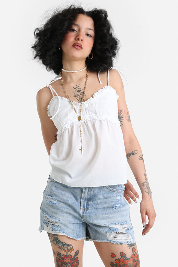 Ruby Crop Trägertop | Weiss | Damen | S Ruby Crop Trägertop | Weiss | Damen | S von Ruby