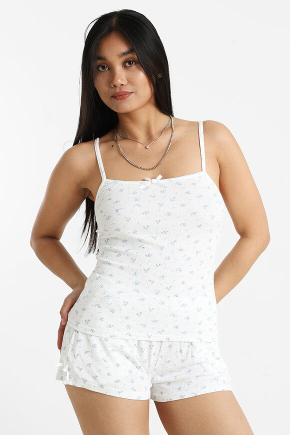 Ruby Trägertop | Weiss + Blau | Damen  | M von Ruby