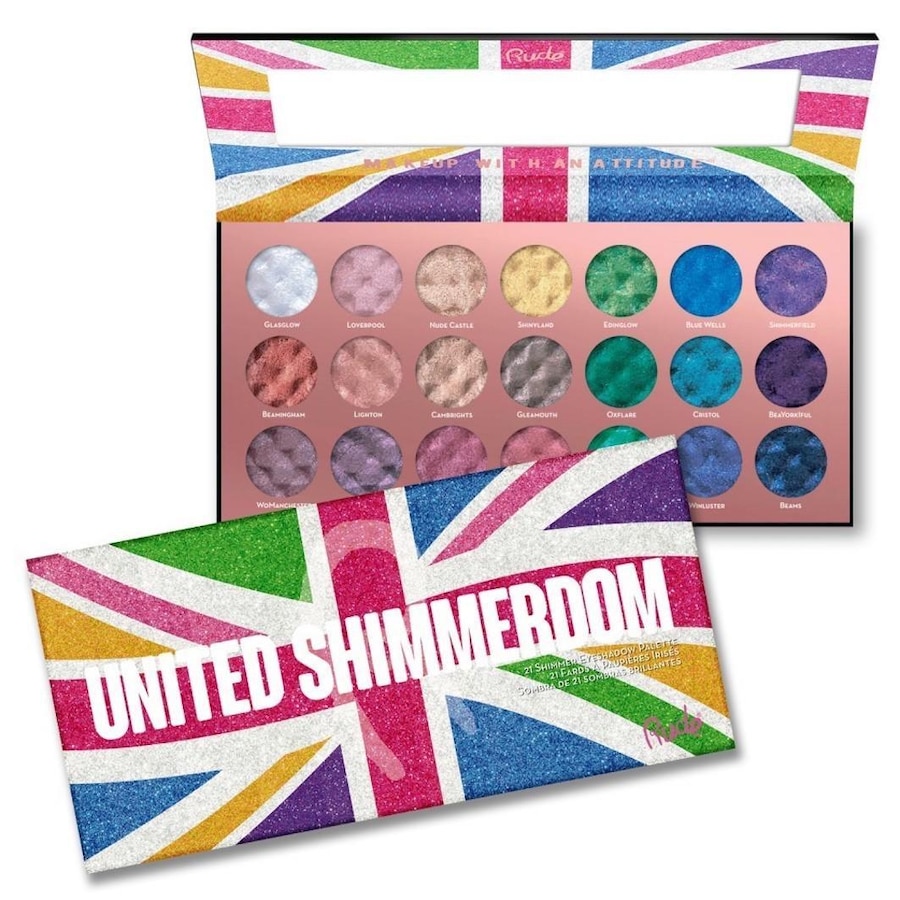 Rude Cosmetics  Rude Cosmetics United Shimmerdom Eyeshadow Palette lidschatten 25.2 g von Rude Cosmetics