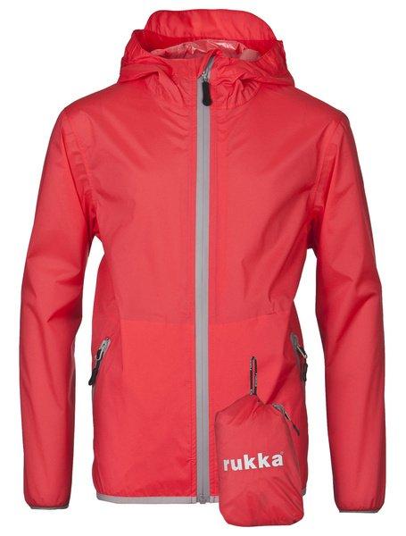 Kinder Regenjacke Shelter Cayenne Red Jungen Rot 110 von Rukka