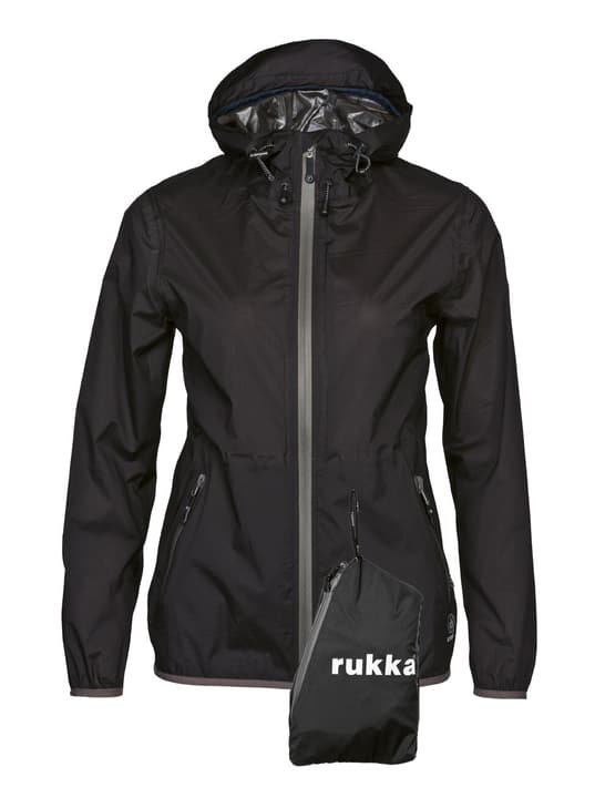 Rukka Shelter Regenjacke schwarz von Rukka