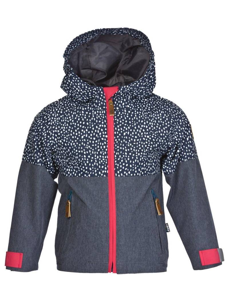 Kinder Regenjacke Puck Dress Blue Print Mädchen Blau 110 von Rukka