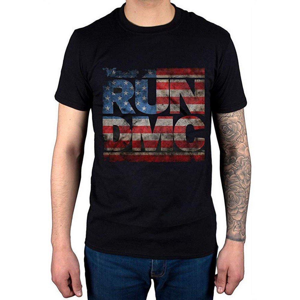 Americana Tshirt Damen Schwarz L von Run DMC