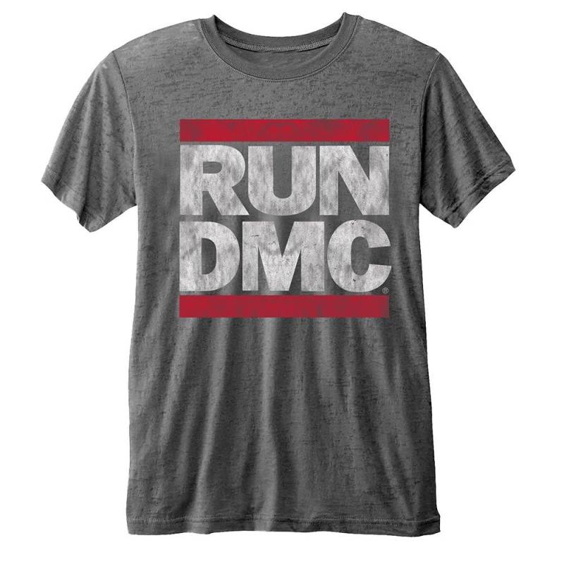 Tshirt Logo Damen Grau L von Run DMC
