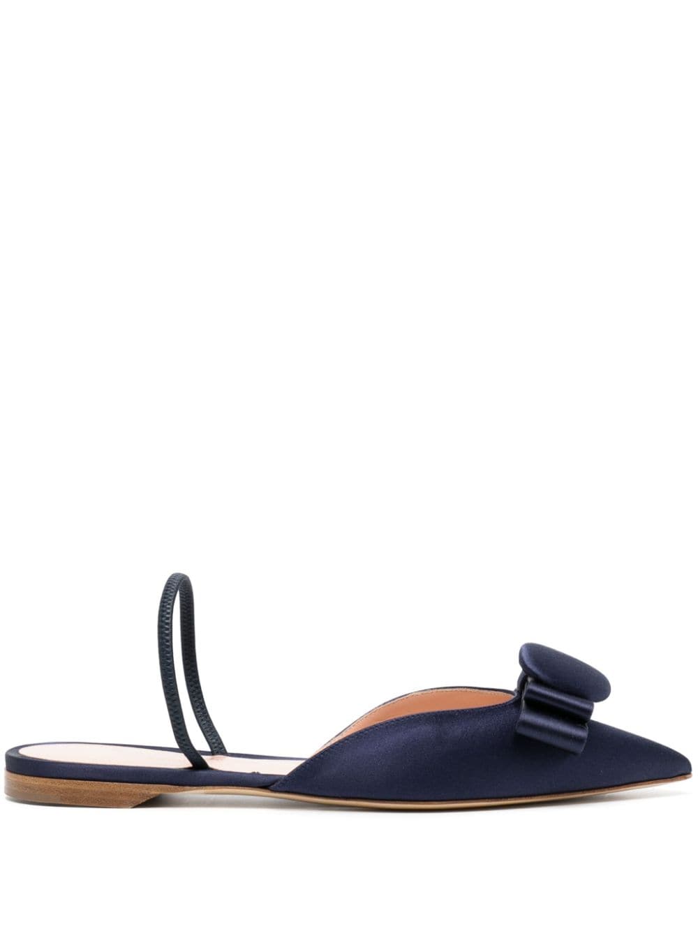 Rupert Sanderson Belinda satin mules - Blue von Rupert Sanderson