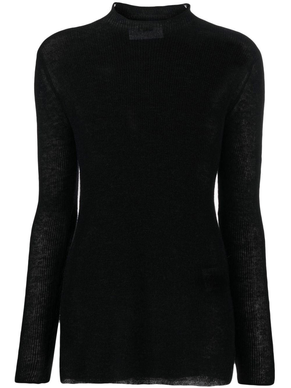 Rus fine-knit long-sleeve top - Black von Rus