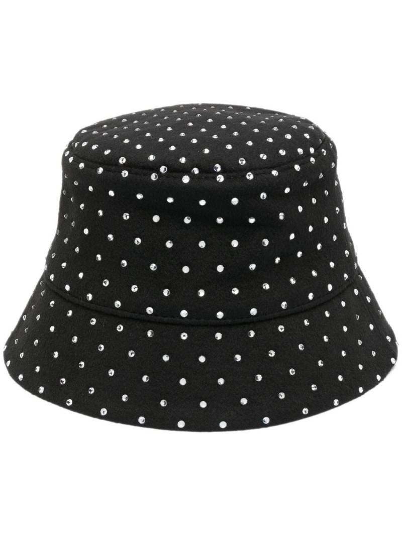 Ruslan Baginskiy crystal-embellished bucket hat - Black von Ruslan Baginskiy