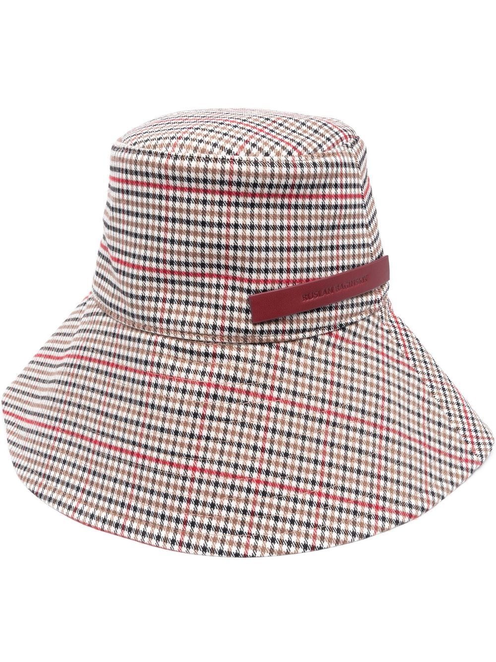 Ruslan Baginskiy houndstooth-pattern bucket hat - White von Ruslan Baginskiy