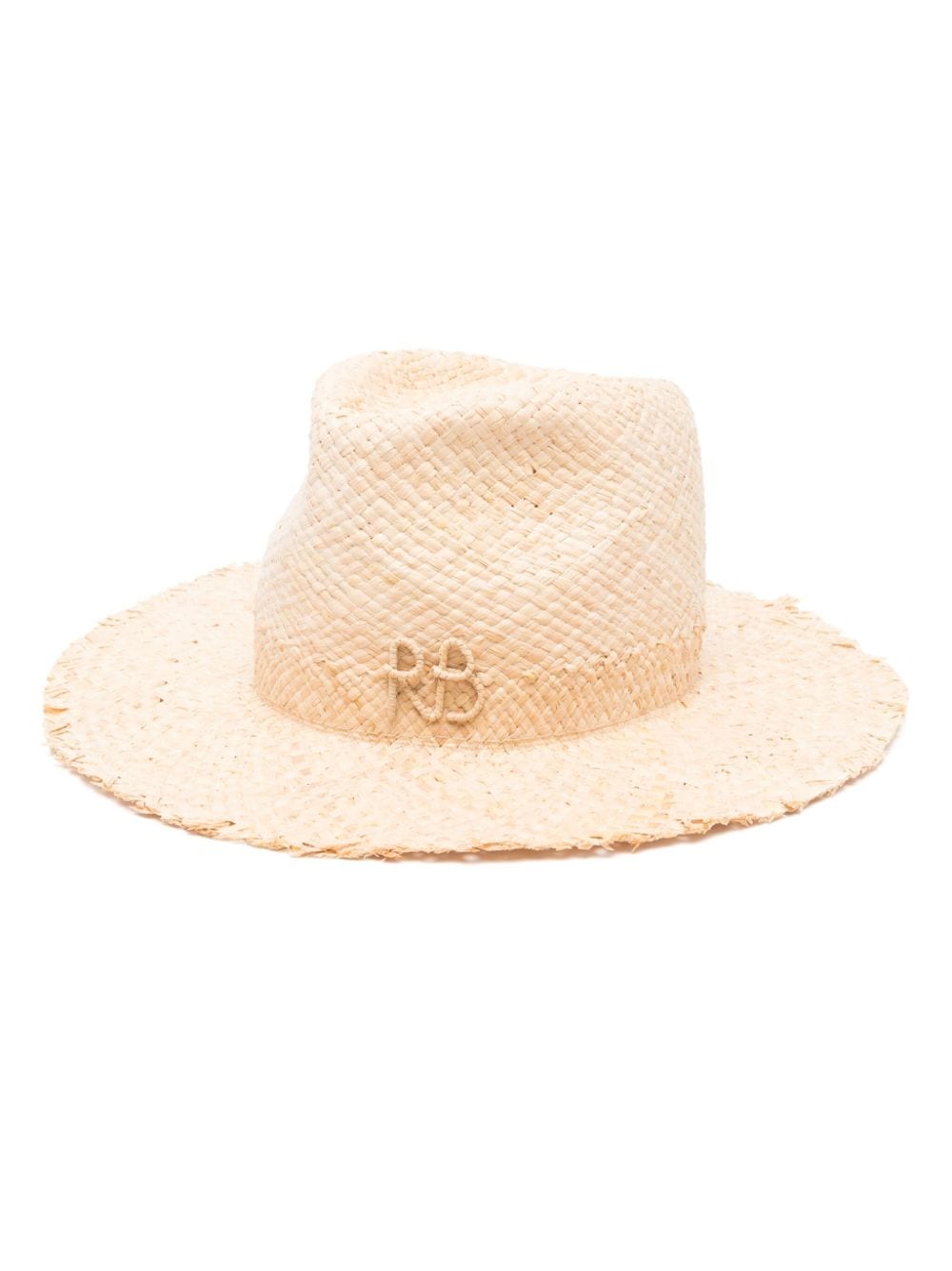 Ruslan Baginskiy logo-appliqué fedora hat - Neutrals von Ruslan Baginskiy