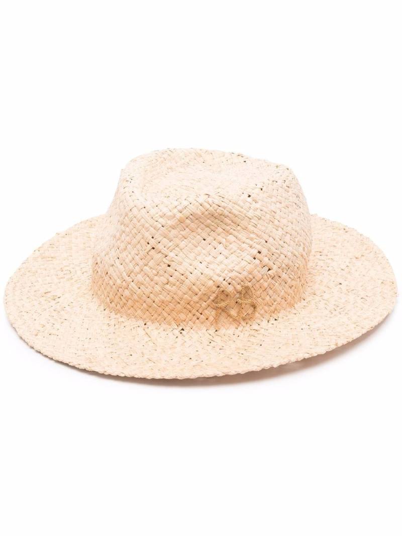 Ruslan Baginskiy woven straw fedora hat - Neutrals von Ruslan Baginskiy