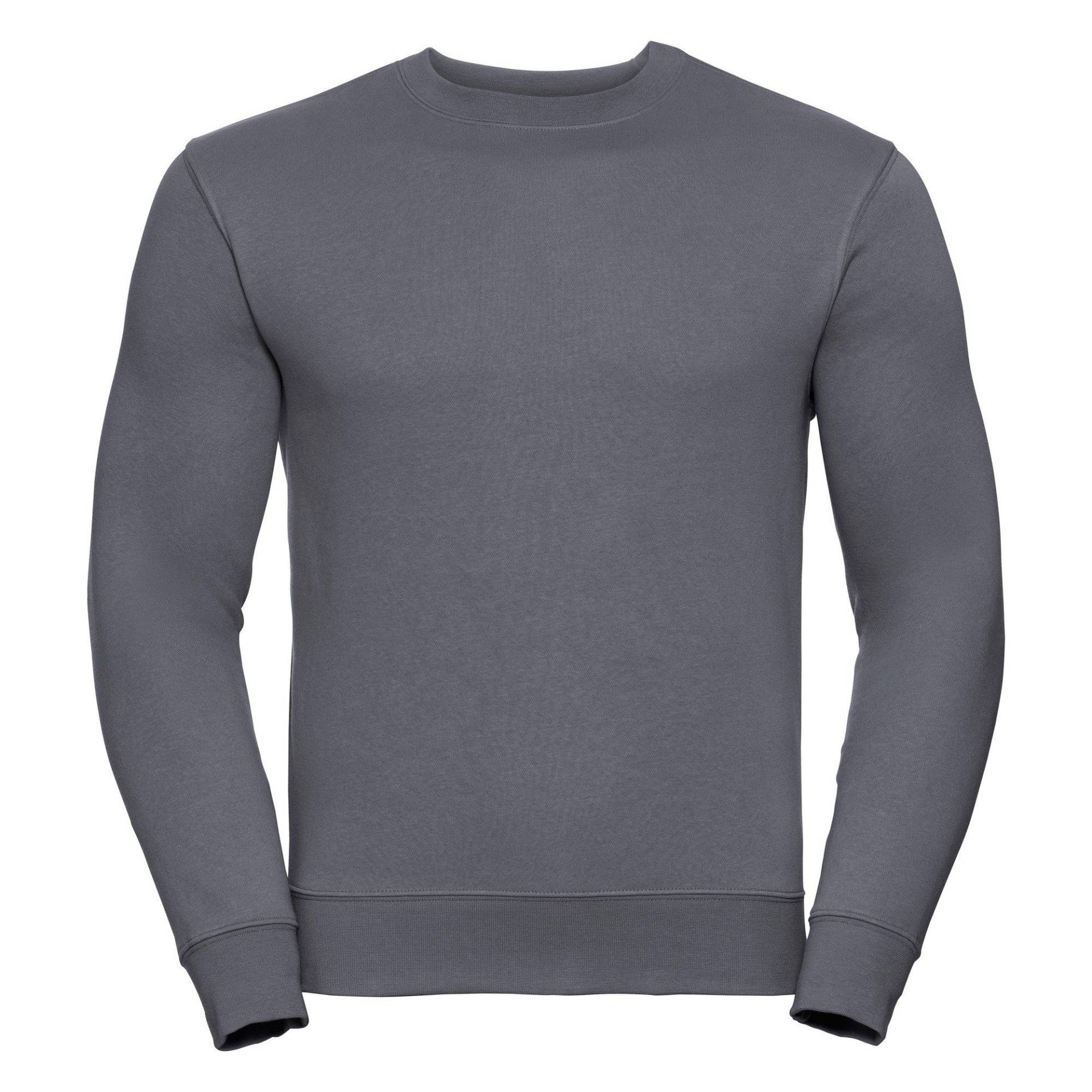 Authentic Sweatshirt (schlanker Cut) Herren Grau S von Russell