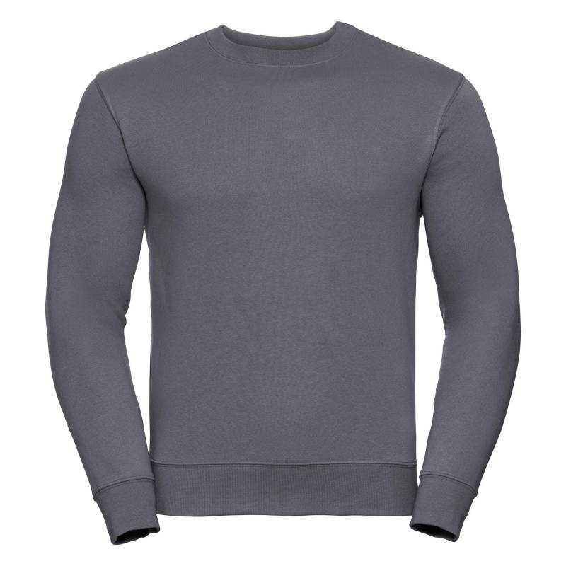 Authentic Sweatshirt (schlanker Cut) Herren Grau S von Russell