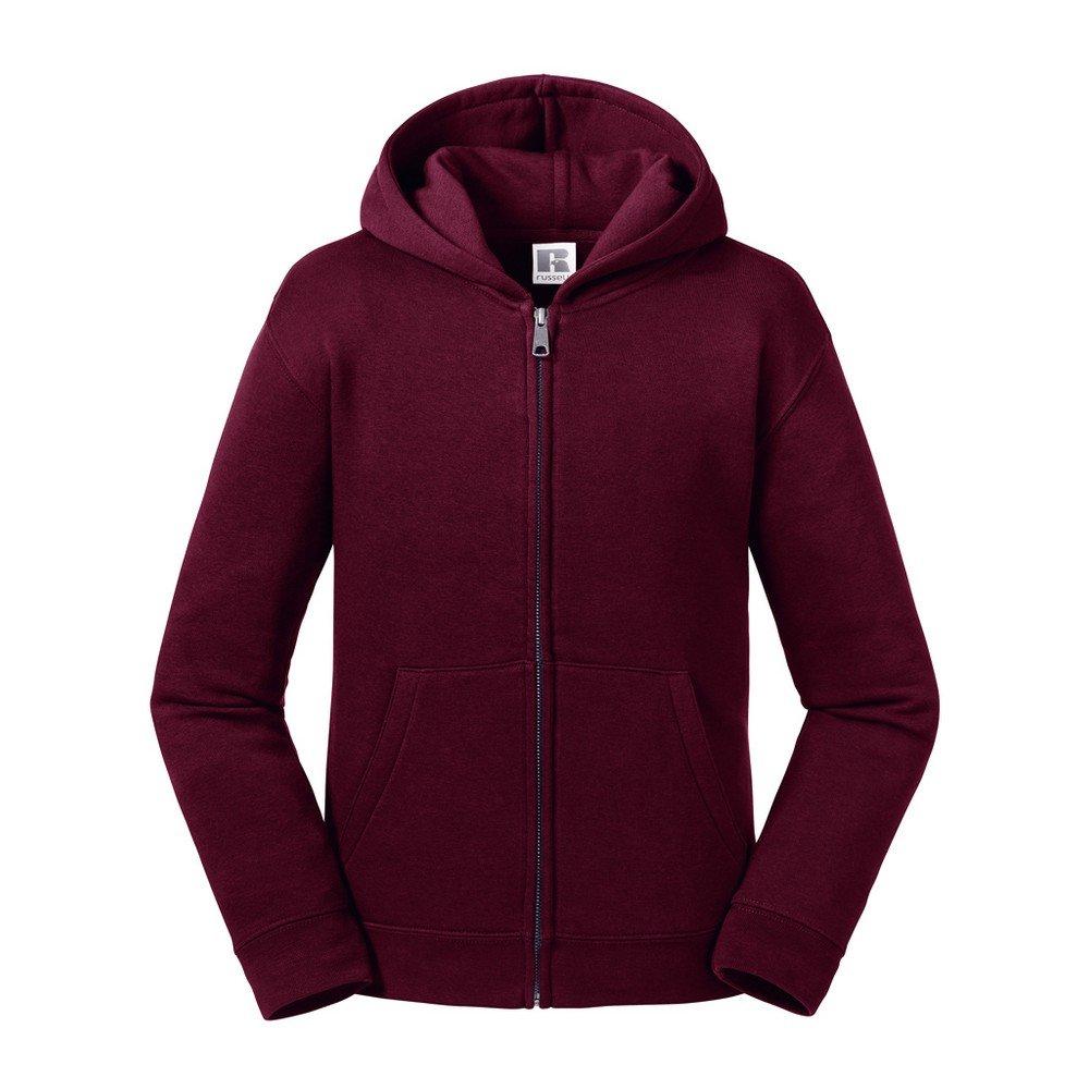 Authentische Zip Hoodys Jungen Weinrot 152 von Russell