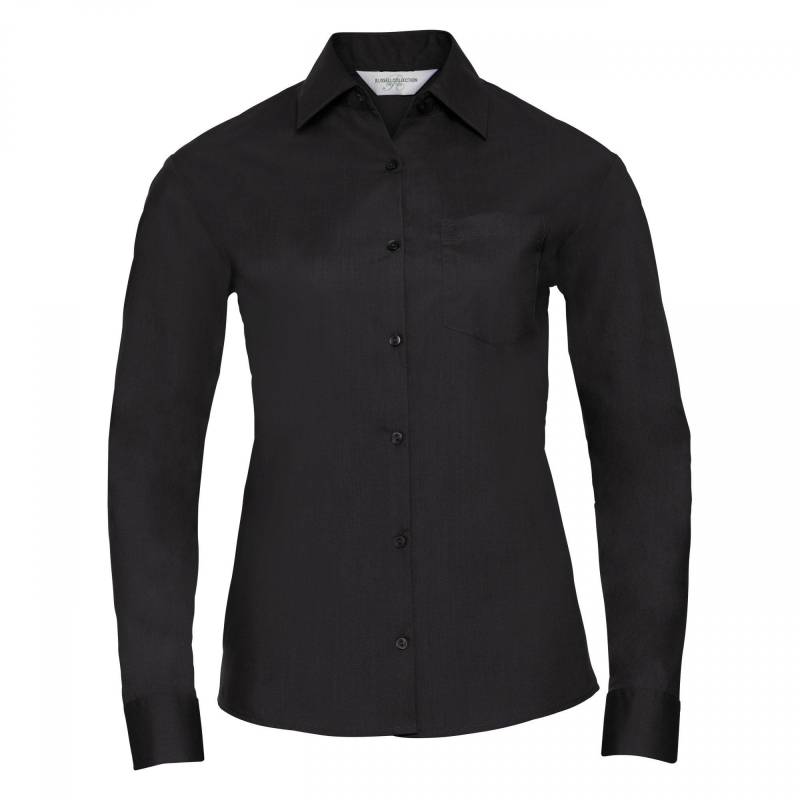 Russell - Collection Langarm Bluse, für Damen, Schwarz, Größe XXL von Russell