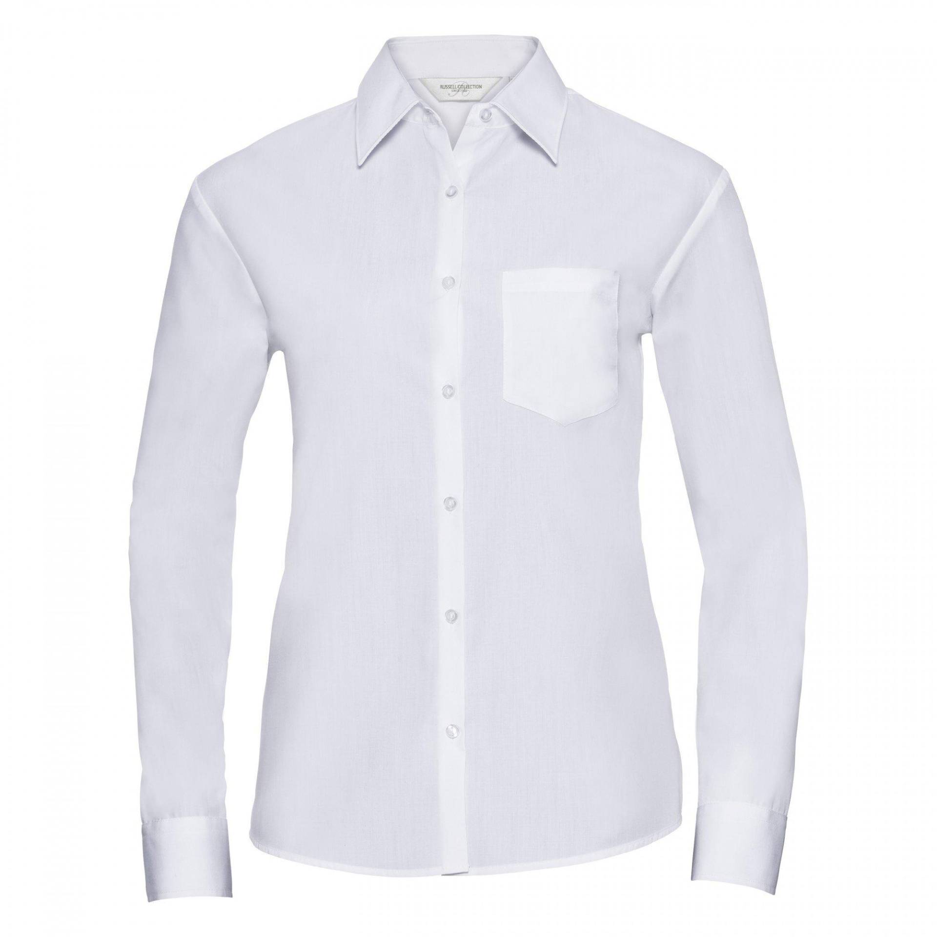 Collection Langarm Bluse Damen Weiss M von Russell