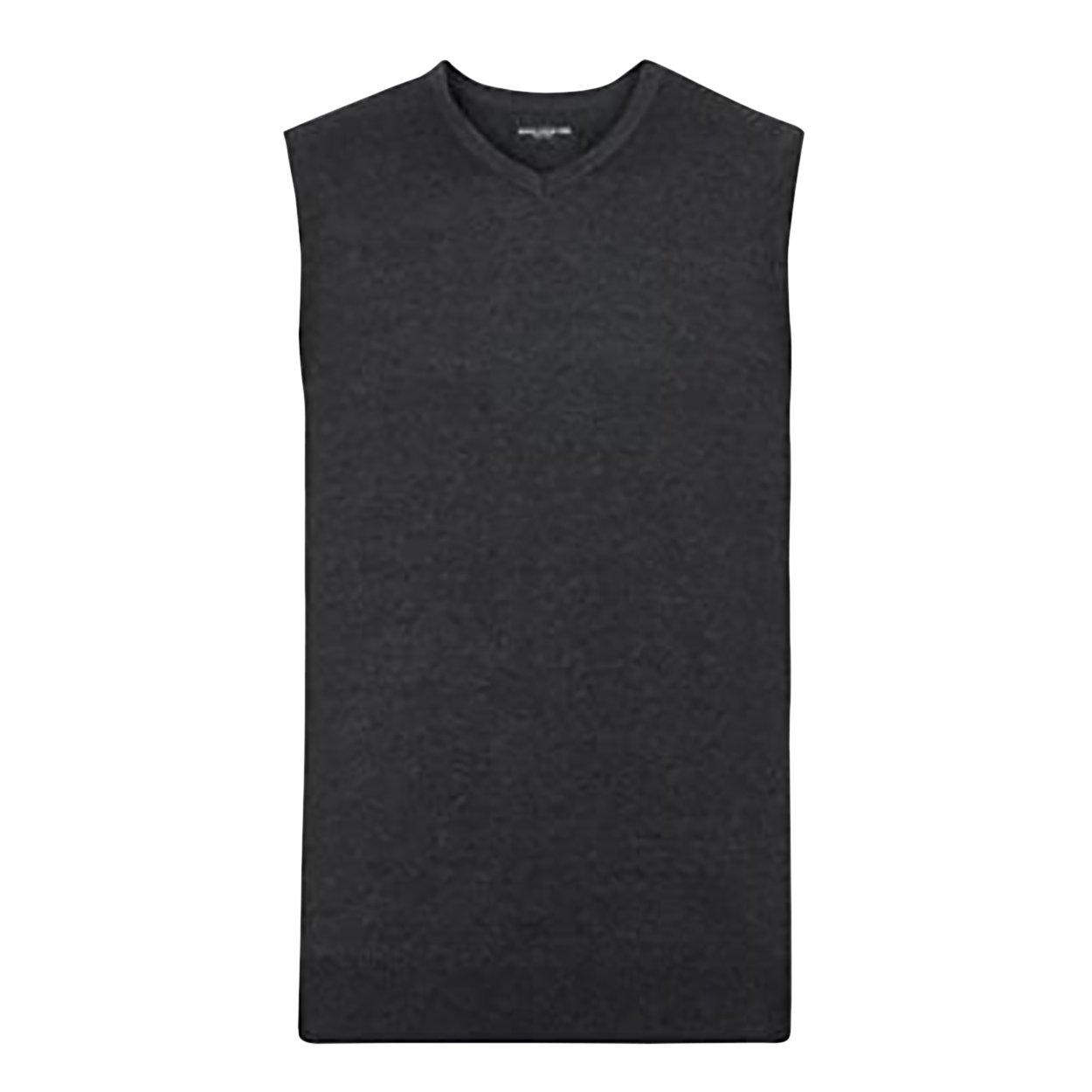 Collection Strickpullunder Mit V Ausschnitt Herren Charcoal Black XL von Russell