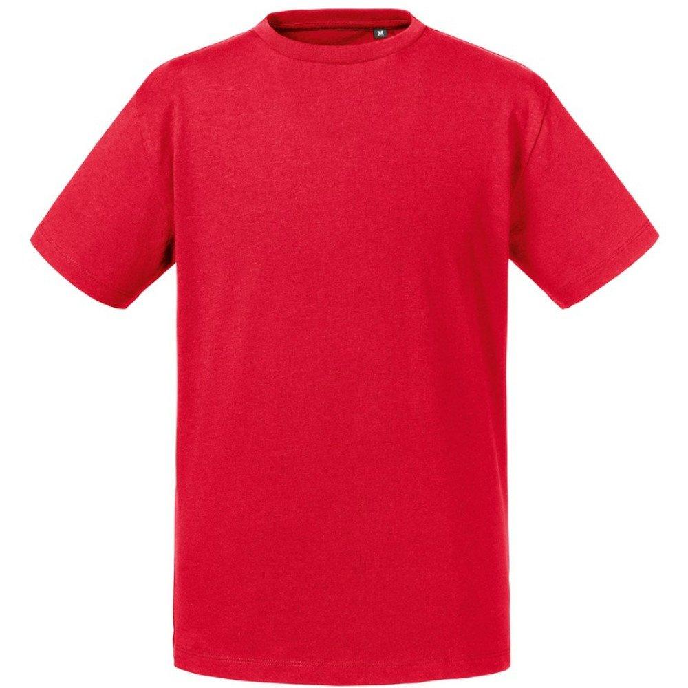 Pure Organic T-shirt Jungen Rot Bunt 104 von Russell