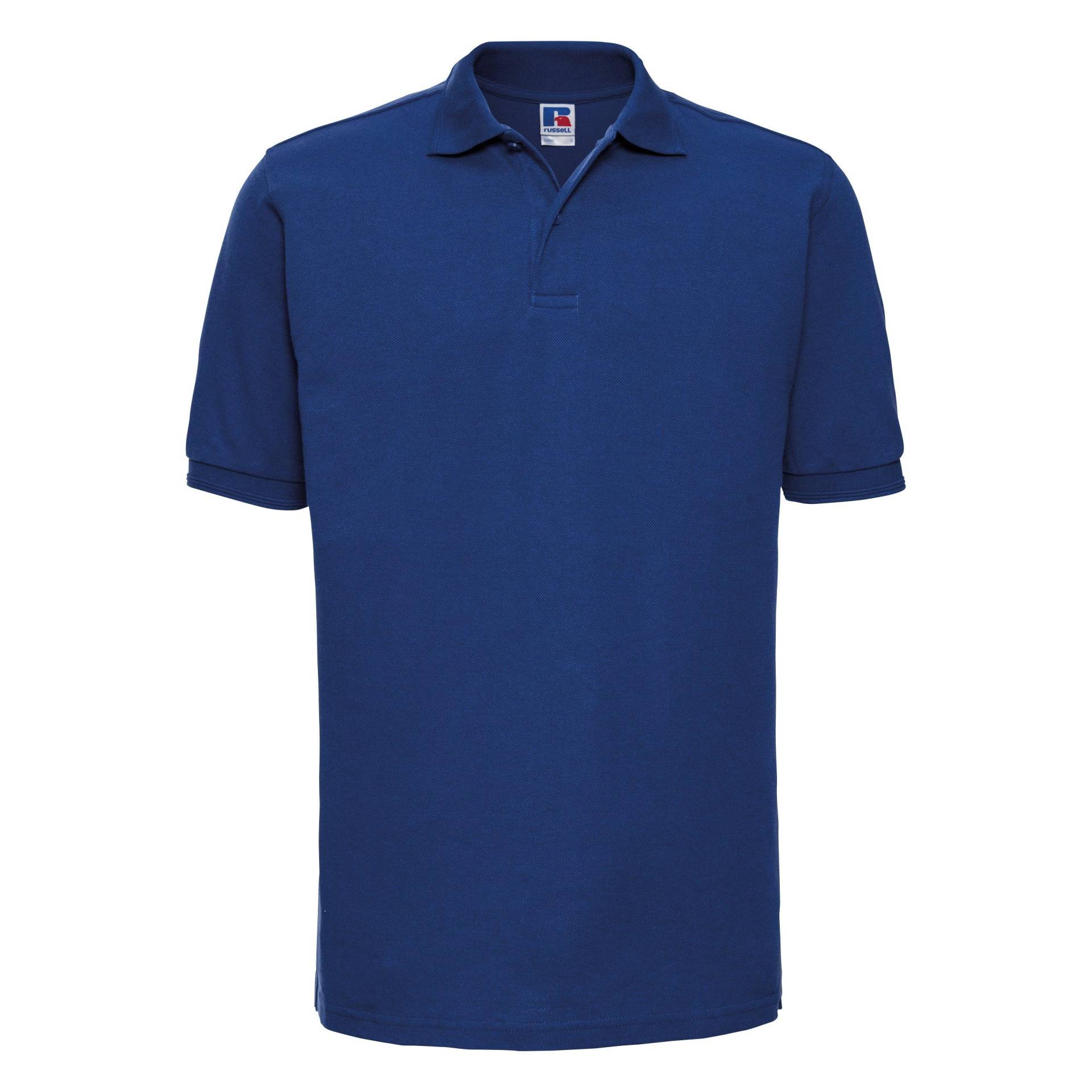 Ripp Poloshirt, Kurzarm Herren Königsblau 3XL von Russell