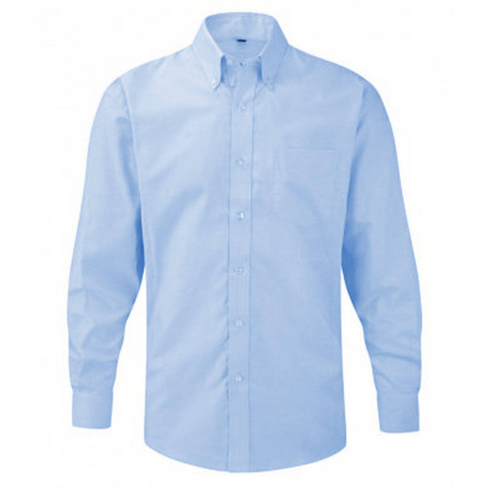 Oxford Hemd, Langärmlig, Pflegeleicht Herren Blau 42 von Russell