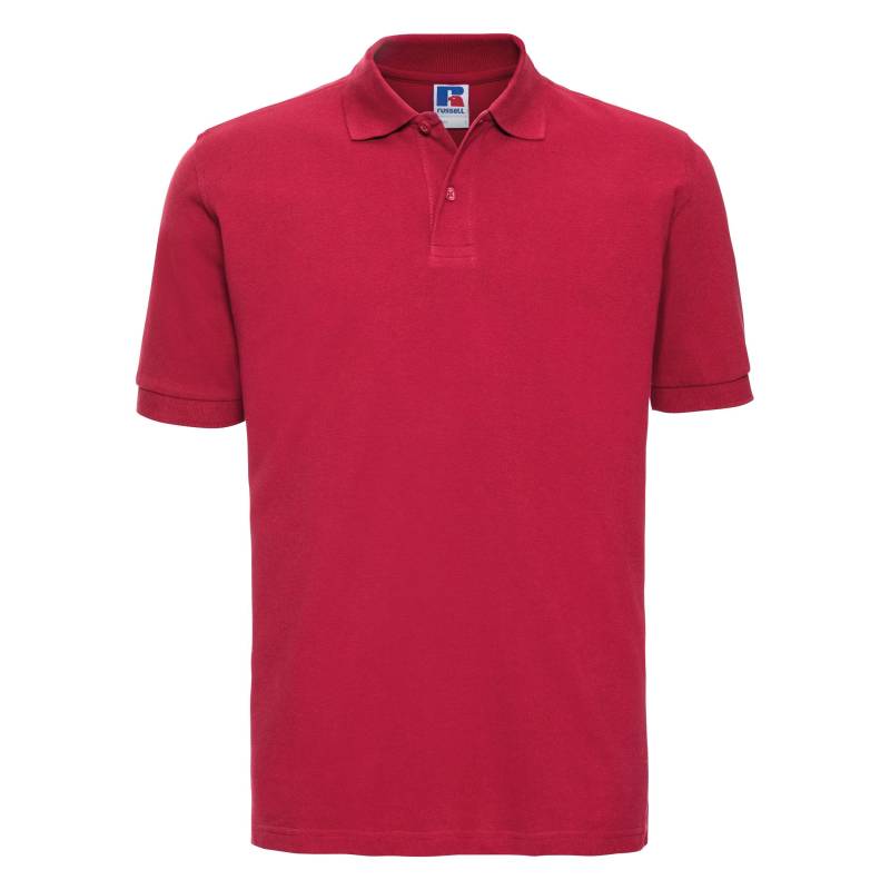 Poloshirt, Kurzarm Herren Rot Bunt L von Russell