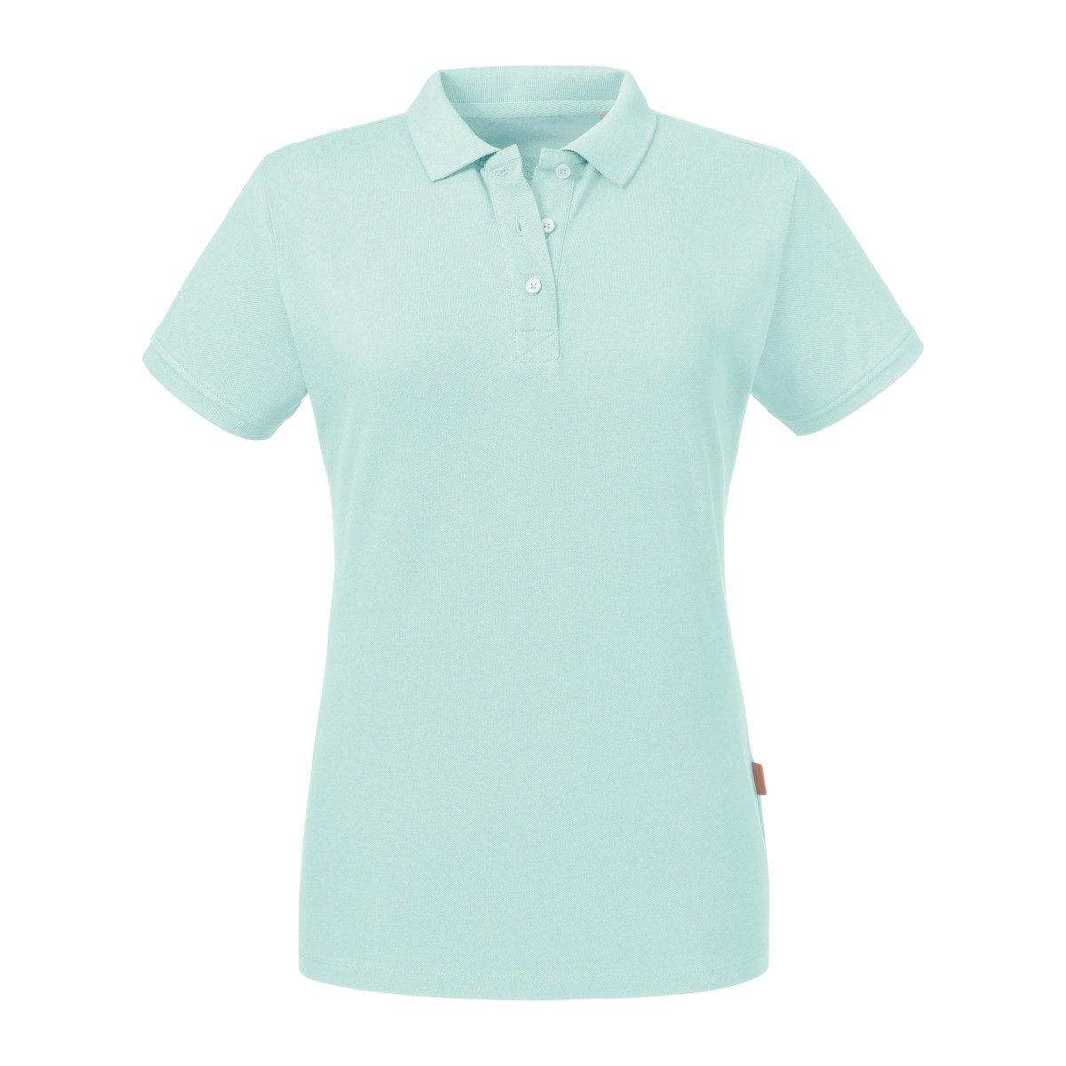 Poloshirt, Aus Biologischem Anbau Damen Aquamarine L von Russell