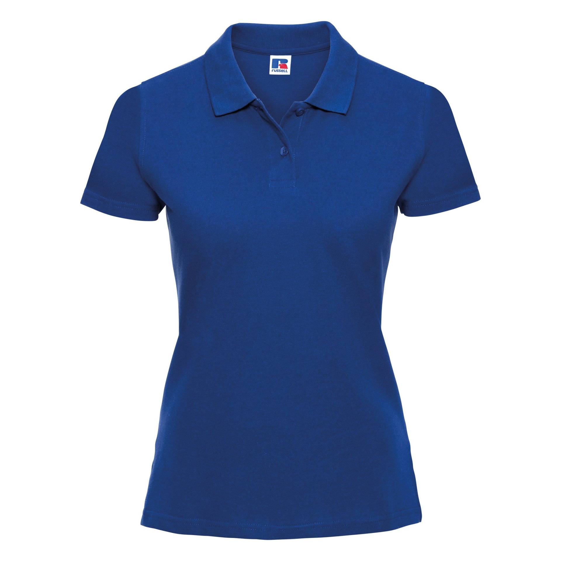 Polo Shirt Europe Klassik Kurzarm Damen Königsblau L von Russell