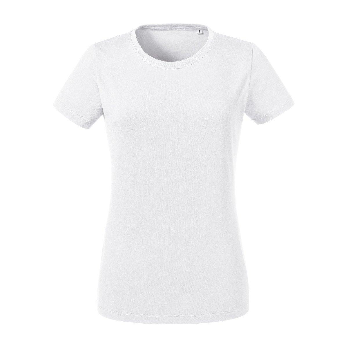 Tshirt Mit Kurzen Ärmeln Damen Weiss M von Russell