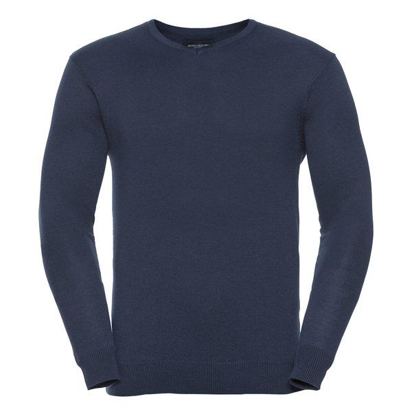 Sammlung Vneck Gestrickte Pullover Herren Marine M von Russell