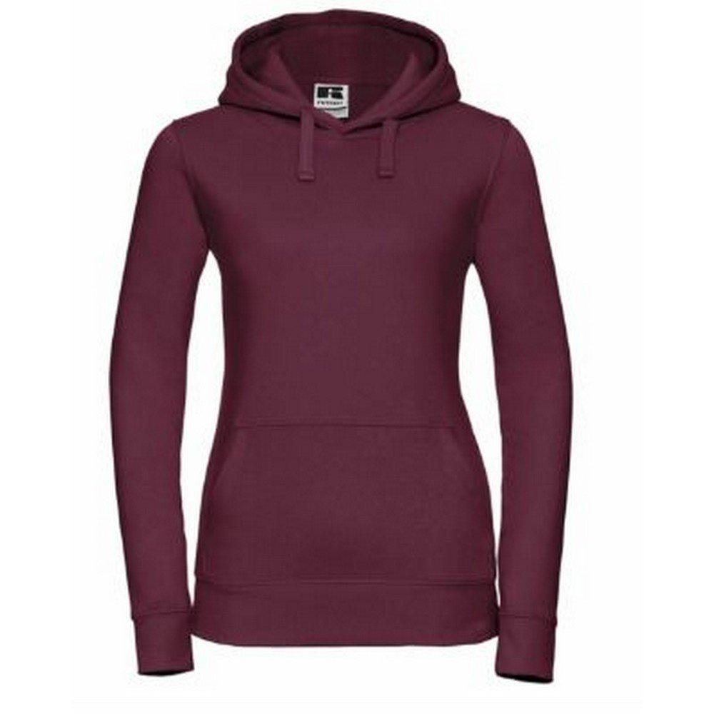 Premium Authentisches Kapuzenpullover Damen Weinrot M von Russell