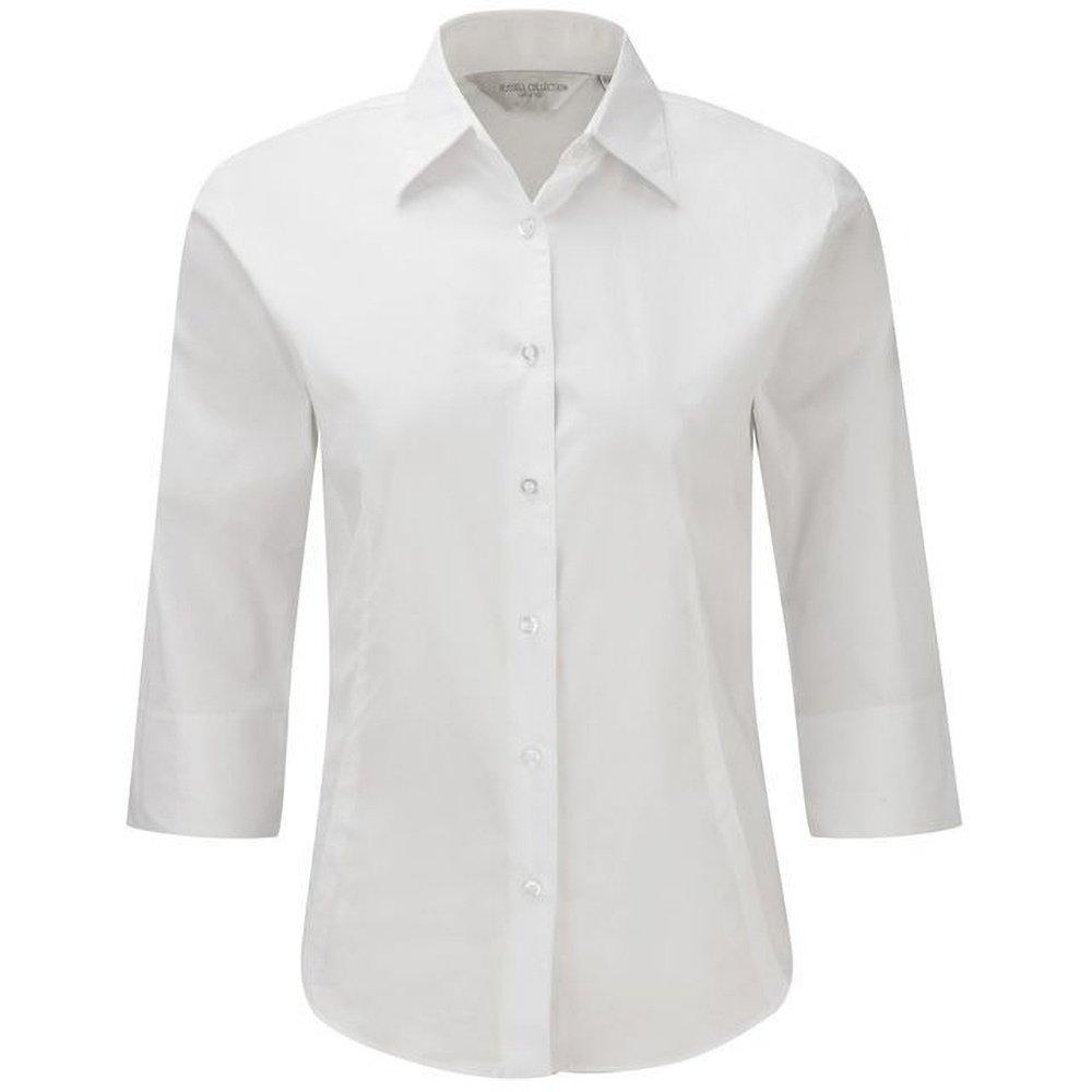 Collection Easy Care Bluse, 34armlänge Damen Weiss M von Russell