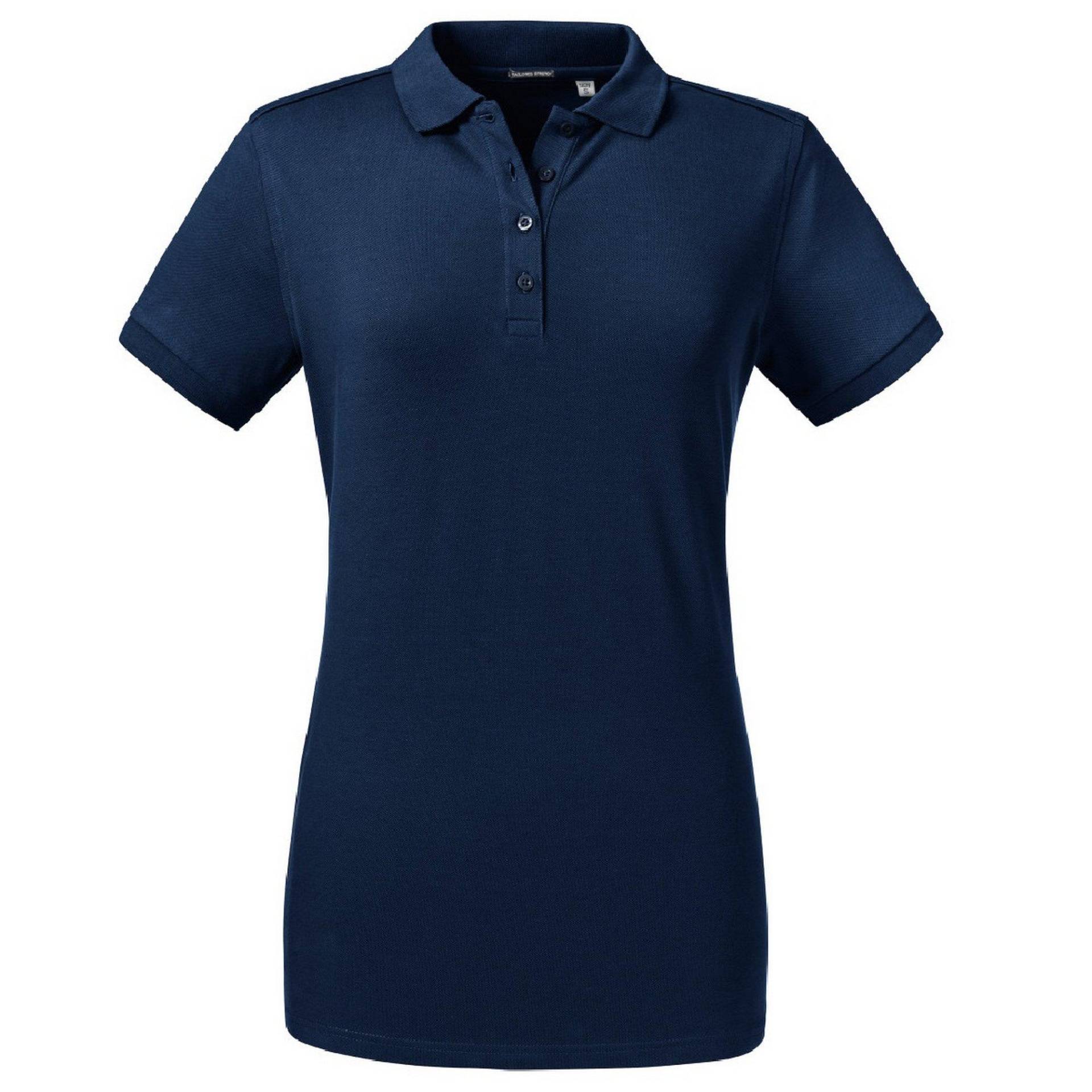 Poloshirt, Stretch Damen Marine M von Russell