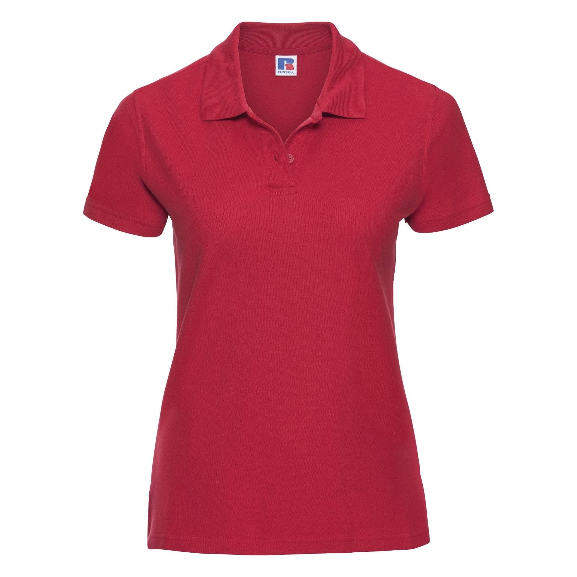 Polo Shirt Europe Ultimate Klassik Kurzarm Damen Rot Bunt M von Russell