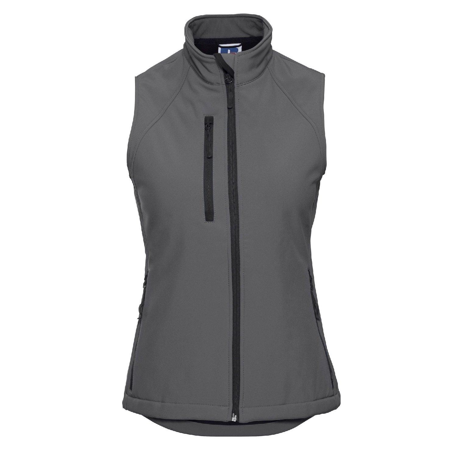 Softshellweste Gilet, Atmungsaktiv Damen Titangrau M von Russell