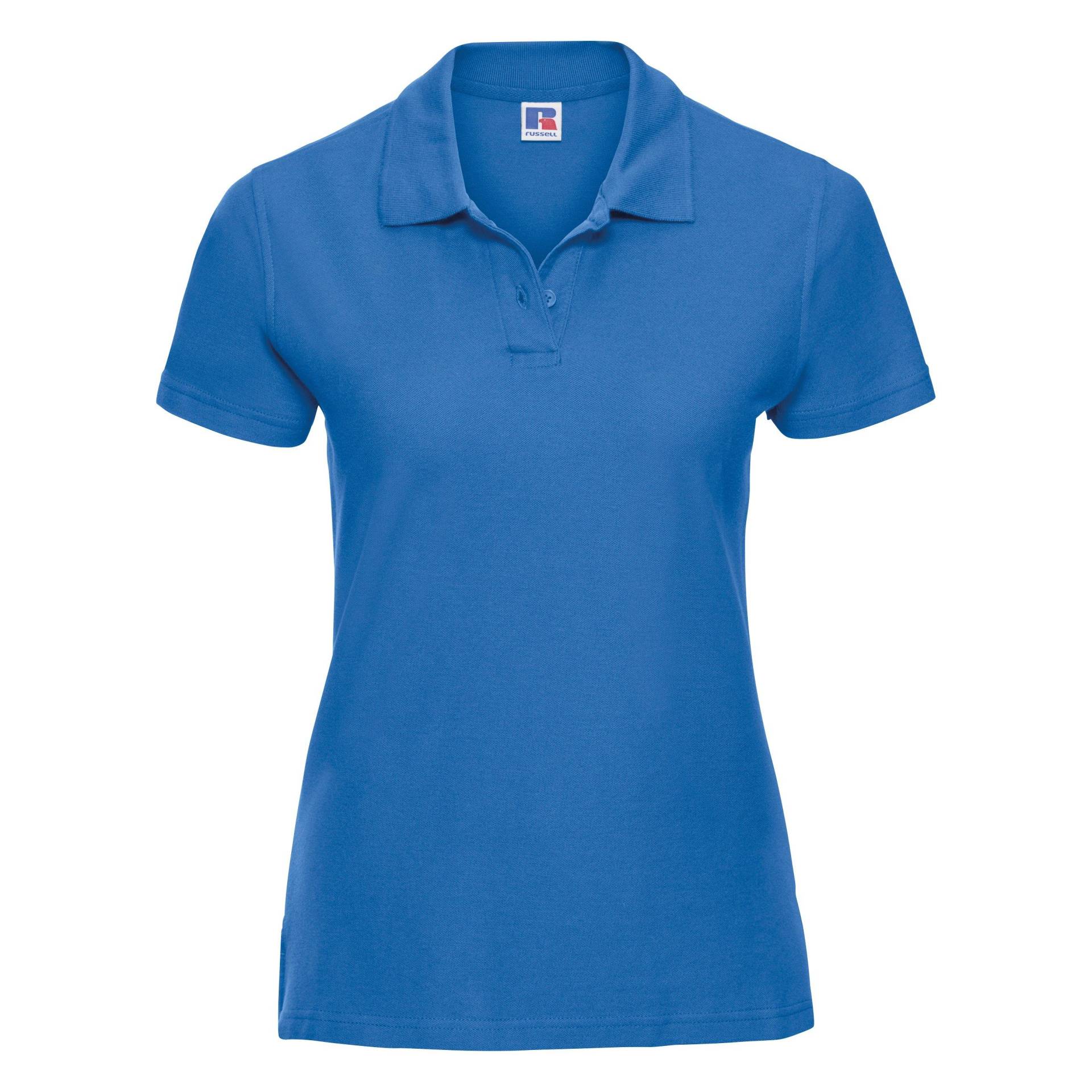 Polo Shirt Europe Ultimate Klassik Kurzarm Damen Azurblau S von Russell